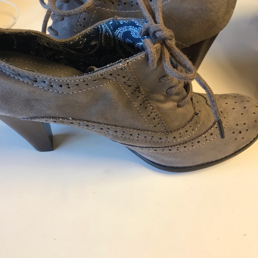 Gray booties